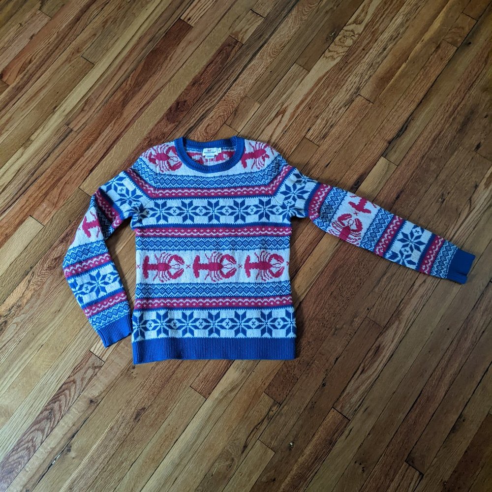 Vineyard Vines SM/Small Lobster Holiday Sweater